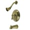 Kingston Brass KB3633ACL Single-Handle Tub and Shower Faucet, Antique Brass KB3633ACL - alternate 1